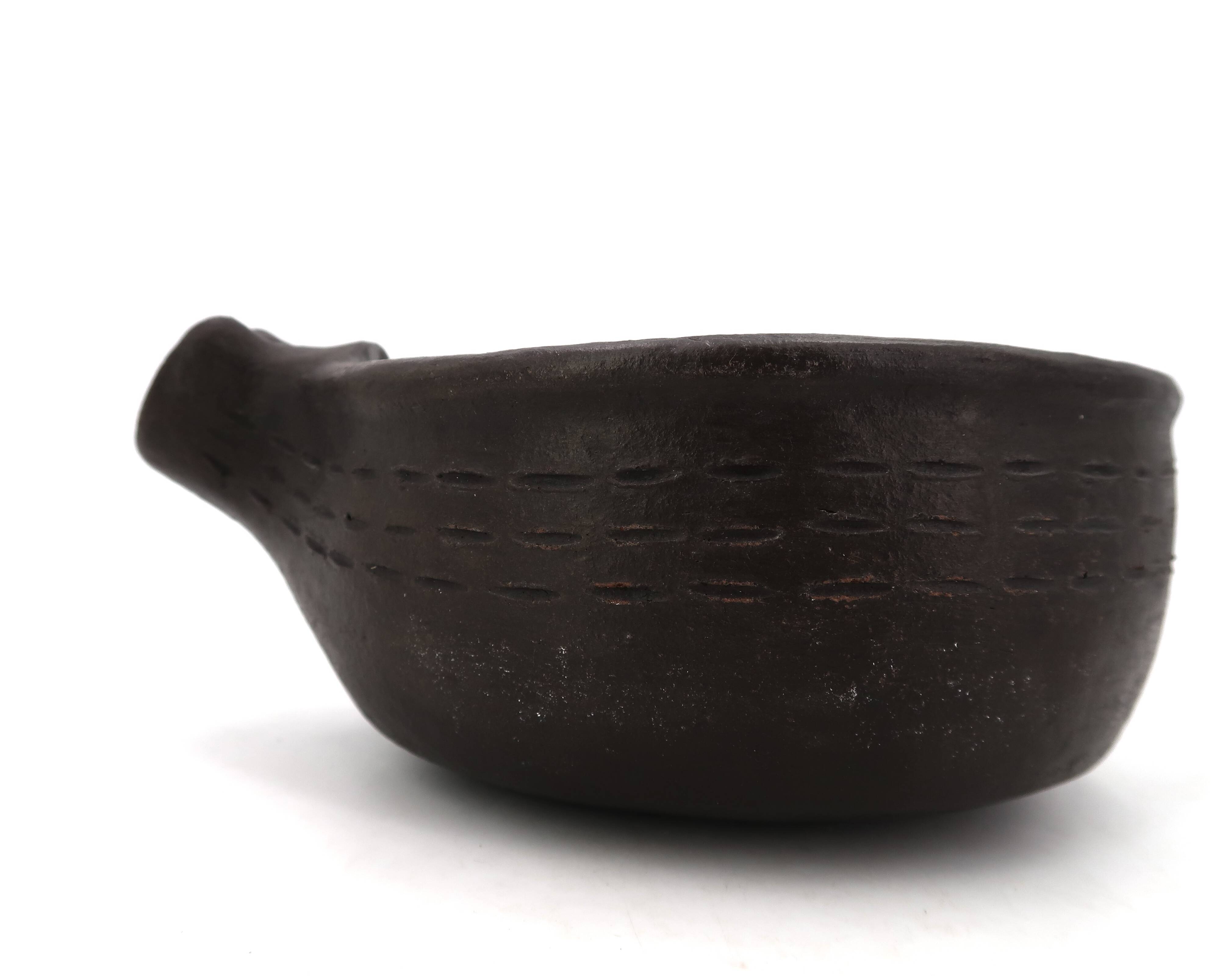 Black ceramic terracotta Aboriginal jug La Palma, Canary Islands