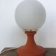 Table lamp foot tulip and opaline vintage 1960 orange