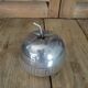 English sugar bowl in molded glass and metal