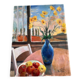 Still life apple vase