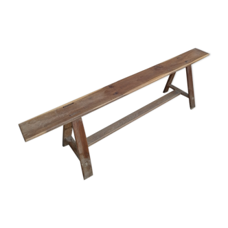 Long wooden bench 180cm