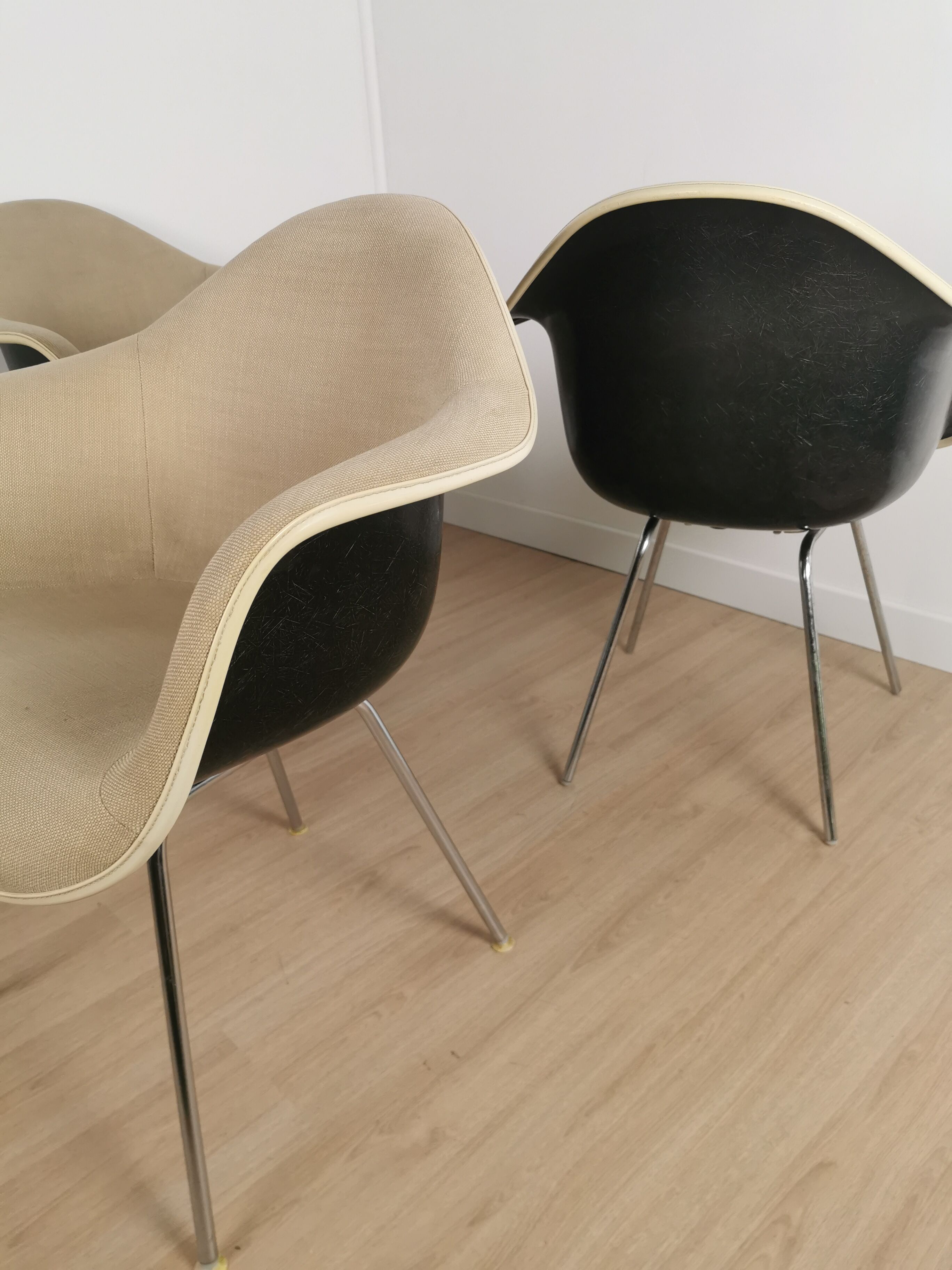 Charles Eames DAX armchairs set for Herman Miller