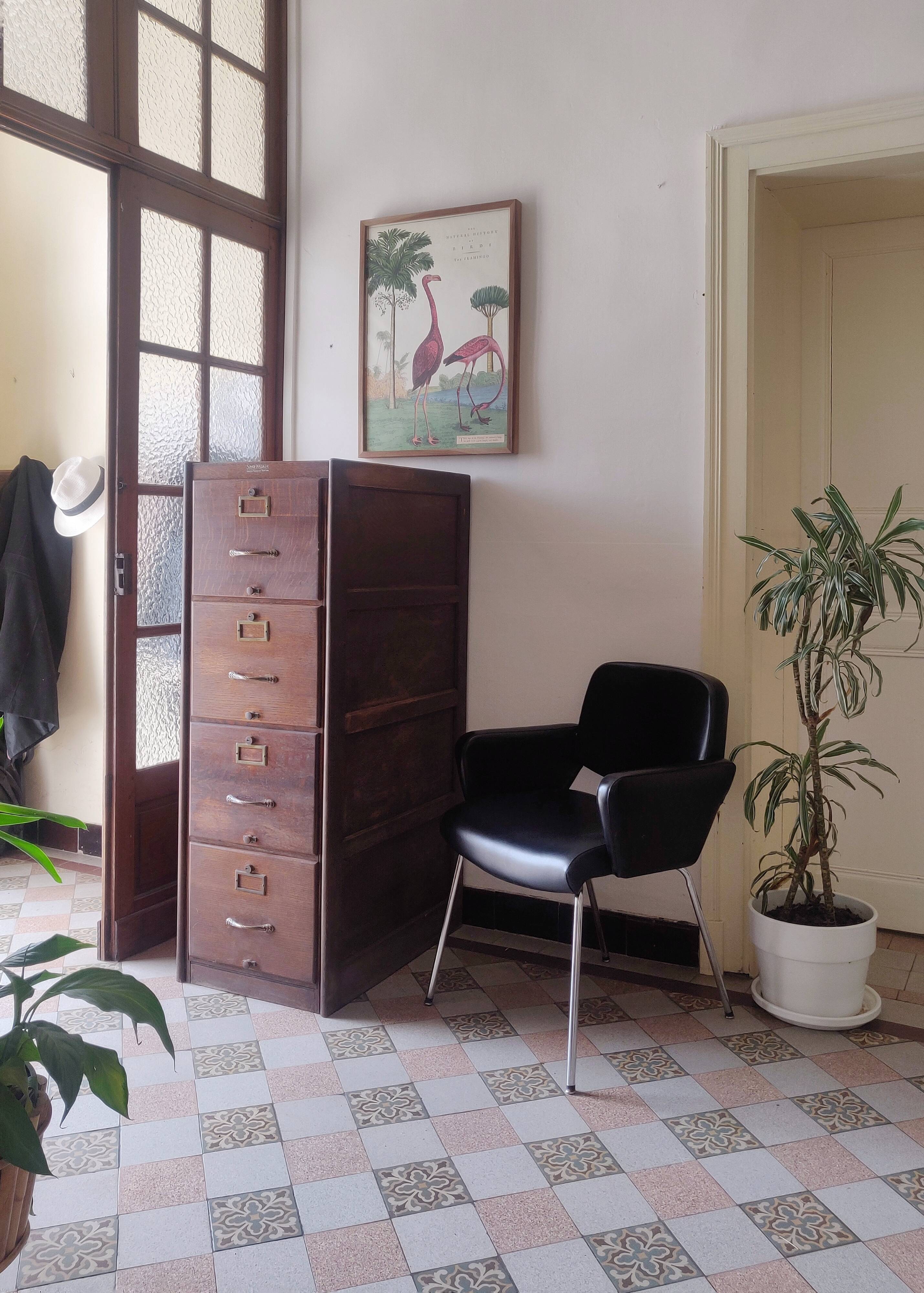 Meuble de métier à tiroirs chêne