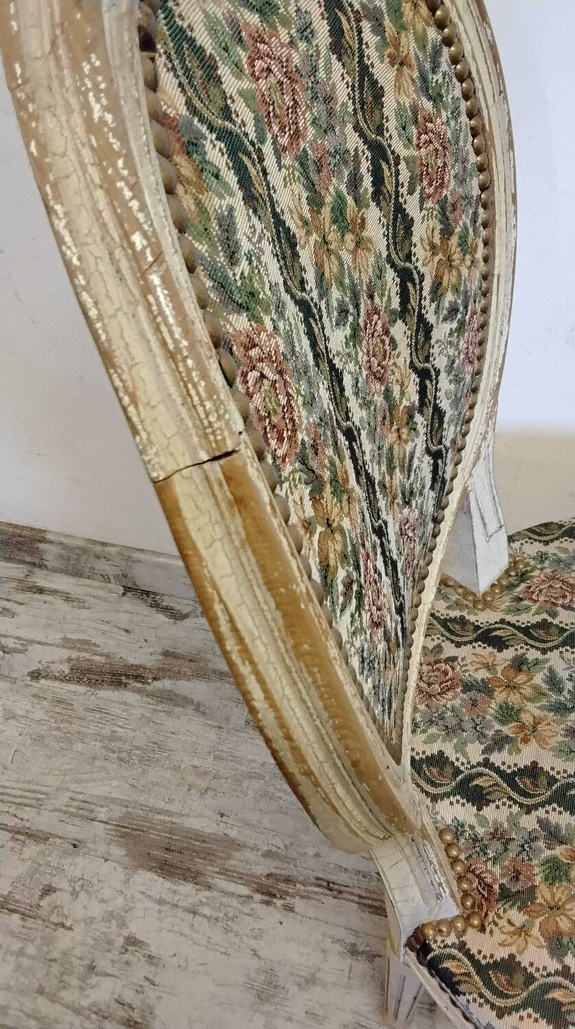 6 Louis XVI style Medallion chairs