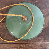 Suspension lamp in enamelled sheet metal