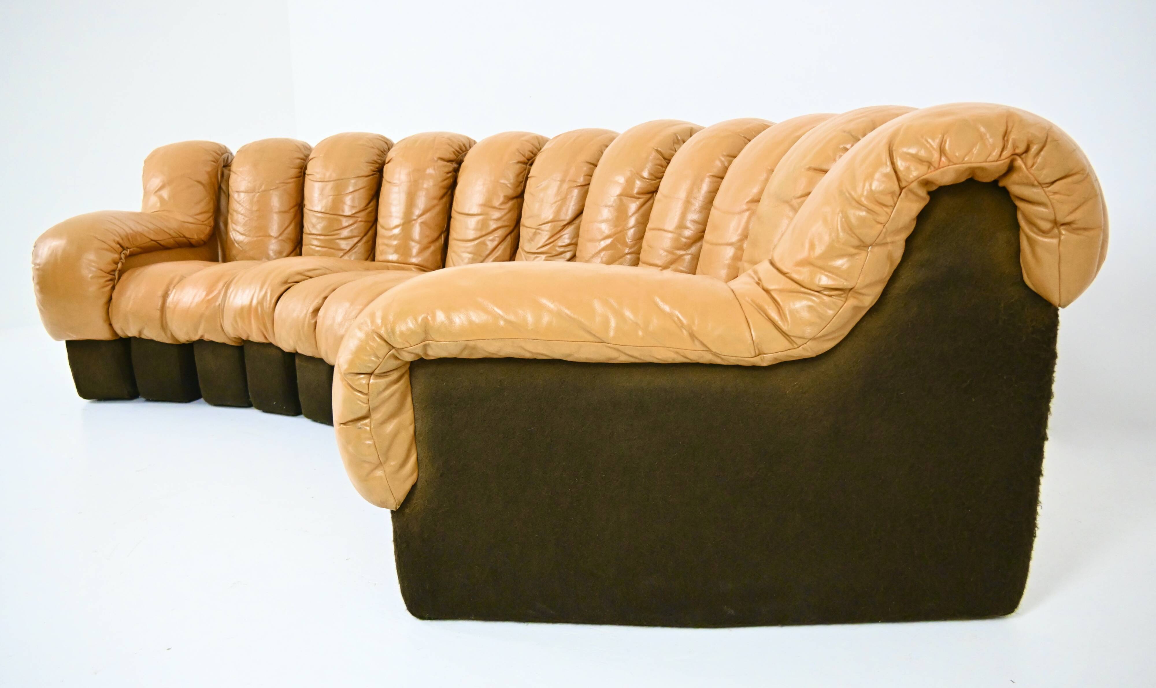 DS-600 sofa by Berger, Peduzzi, Vogt & Ulrich for De Sede, 1970s