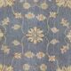 Grey Blue Runner Carpet Handwoven, Wool Handwoven Floral Carpet Rug