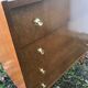Old chest of drawers 4 drawers wood feet compass 70s vintage scandinavian