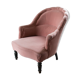 Fauteuil crapaud parme