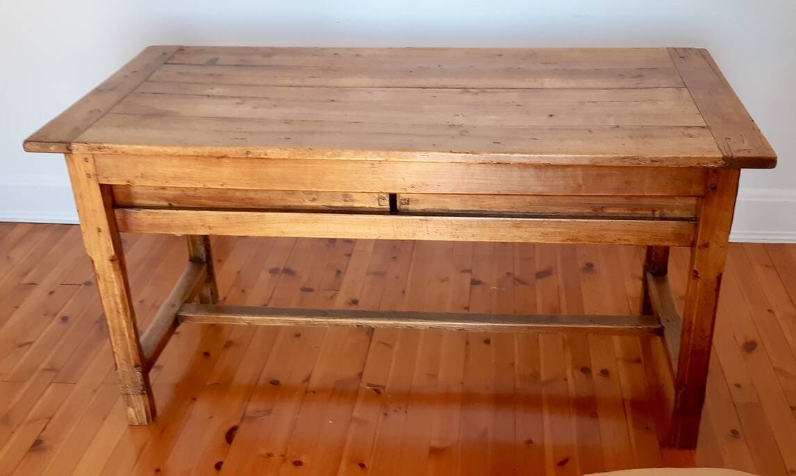 Table de ferme ancienne en bois de hêtre XIXème