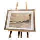 Watercolor depicting a seaside