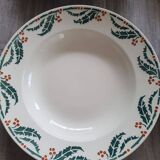 Assiettes creuses lunéville houx