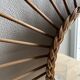 Vintage rattan sun mirror