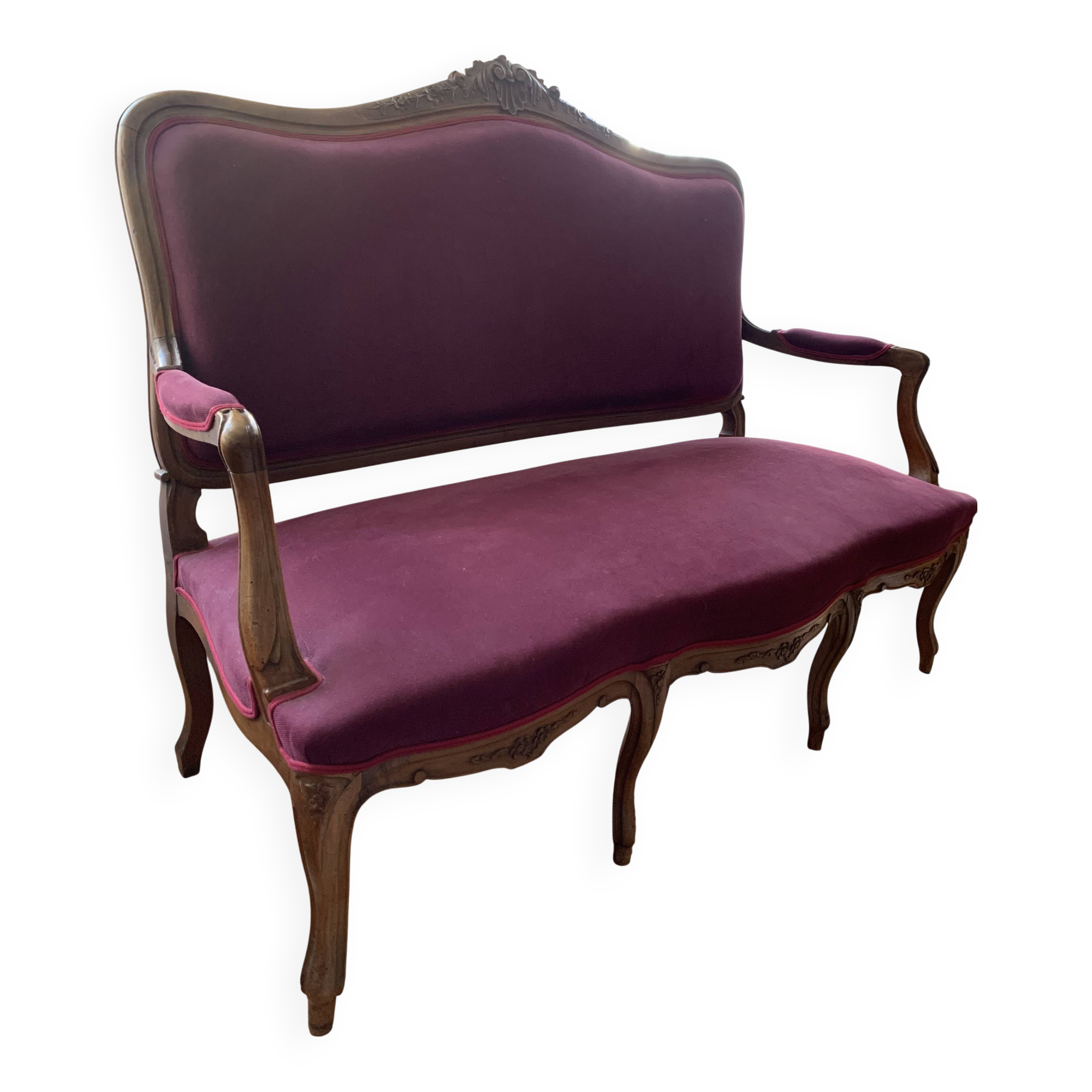 Canapé ancien / banquette cabriolet