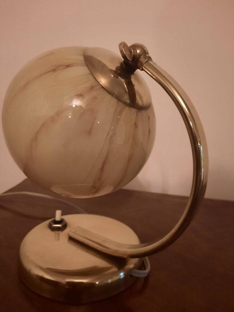 Bauhaus Brass Table Lamps, Germany, 1930s