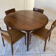 Mle 38 rio rosewood dining table by Henry Rosengren Hansen and 6 matching chairs