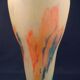 Pair of Art Deco vases in multi-layered glass with an abstract, colorful marbled effect