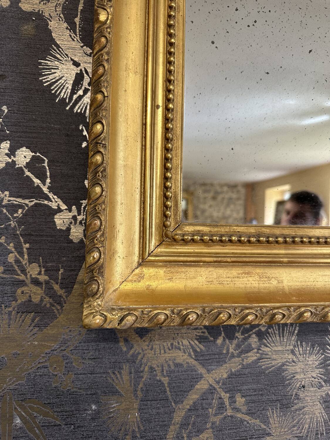 Miroir époque XIX 40 x 48