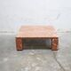 Vintage terracotta marble coffee table