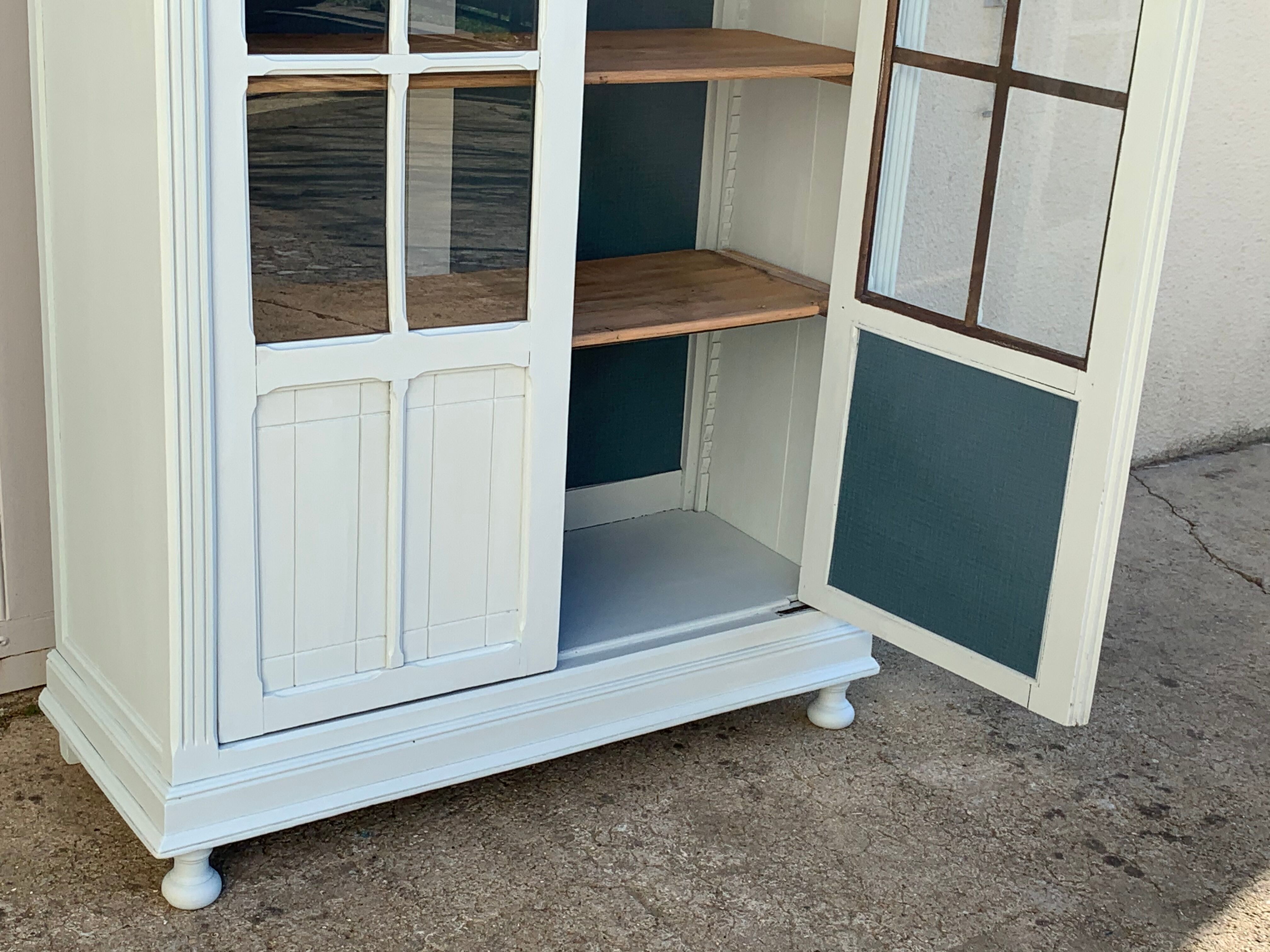 Glass-glazed Parisian wardrobe 1920