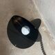 Black “Luna” lamp by Rinaldo Cutini