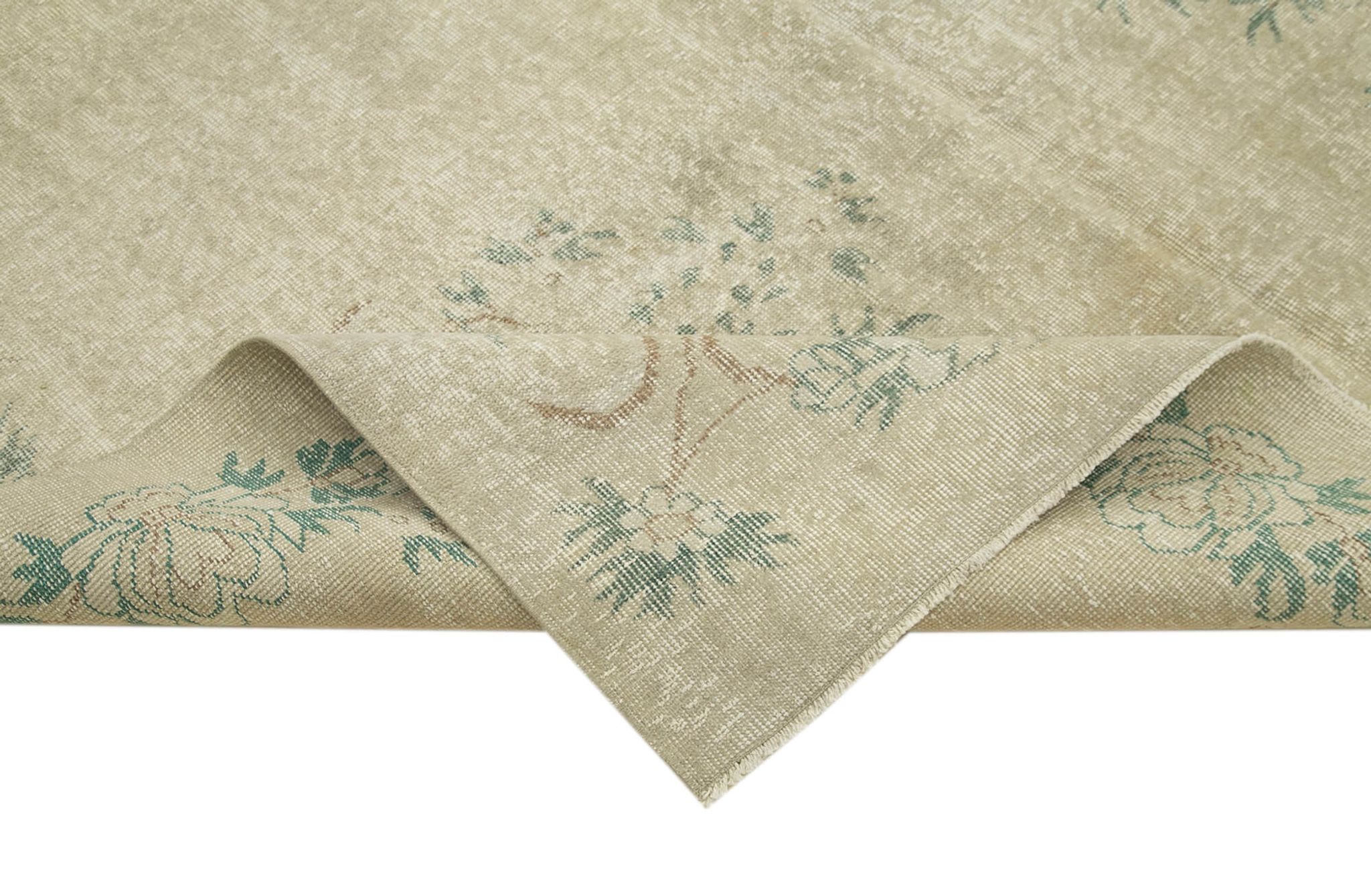Hand-knotted wool turkish beige carpet 203 cm x 303 cm