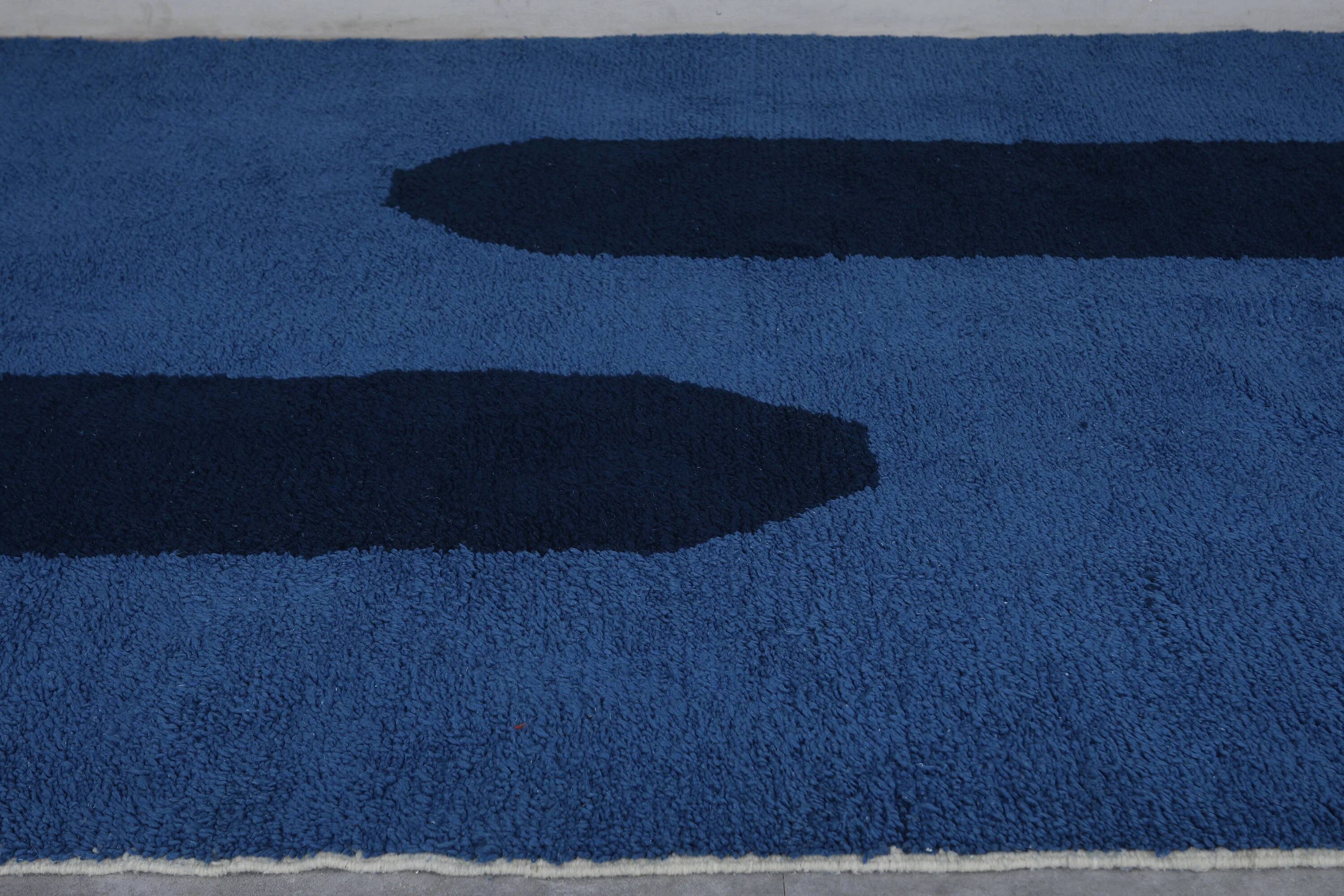 Moroccan handmade wool rug 3 x 2 m
