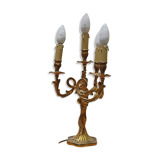 Lampe baroque dorée