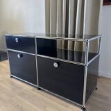 USM Haller chest of drawers in Graphite Black
