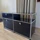 Commode USM Haller en Noir Graphite