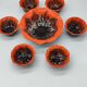 Fruit salad set 7 pieces ceramic from vallauris vintage