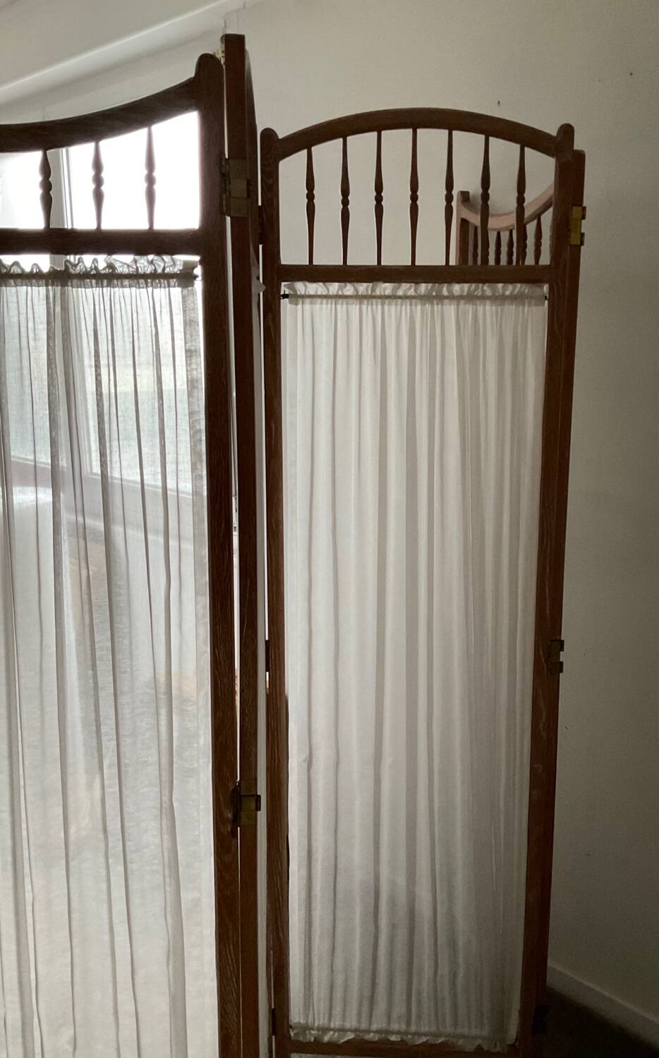 Vintage weathered wooden screen