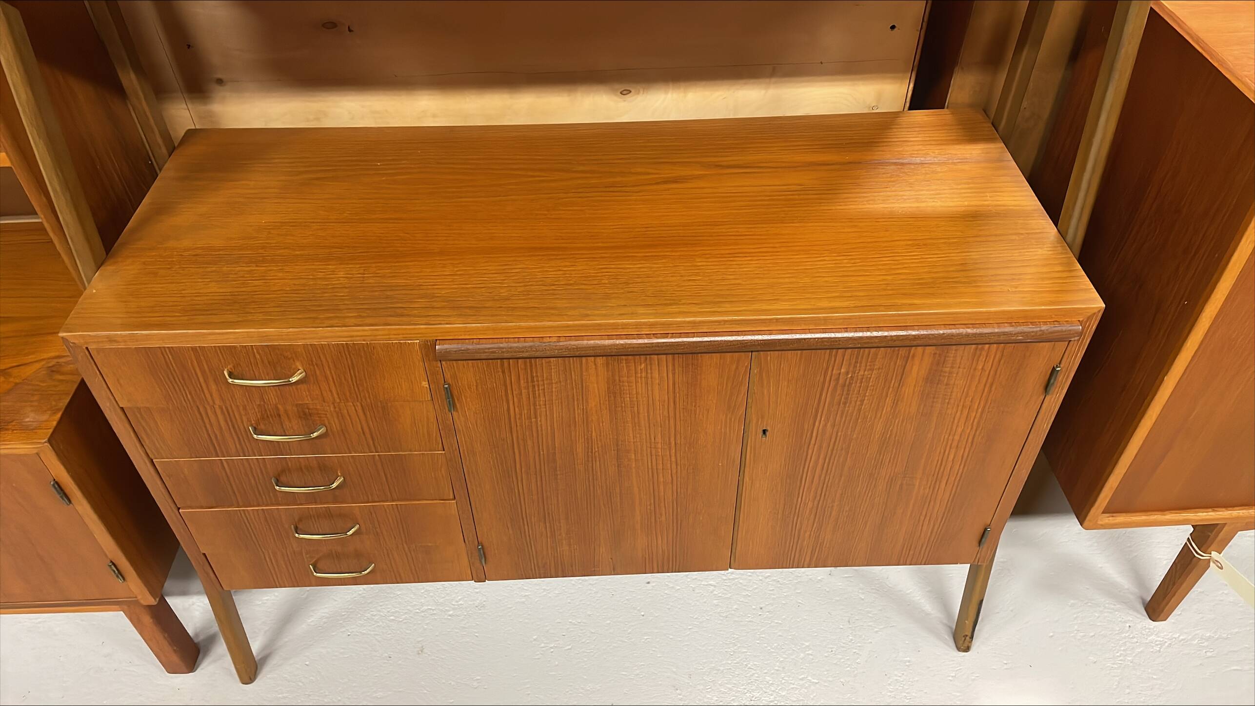 Scandinavian teak secretary, Sweden, 1960