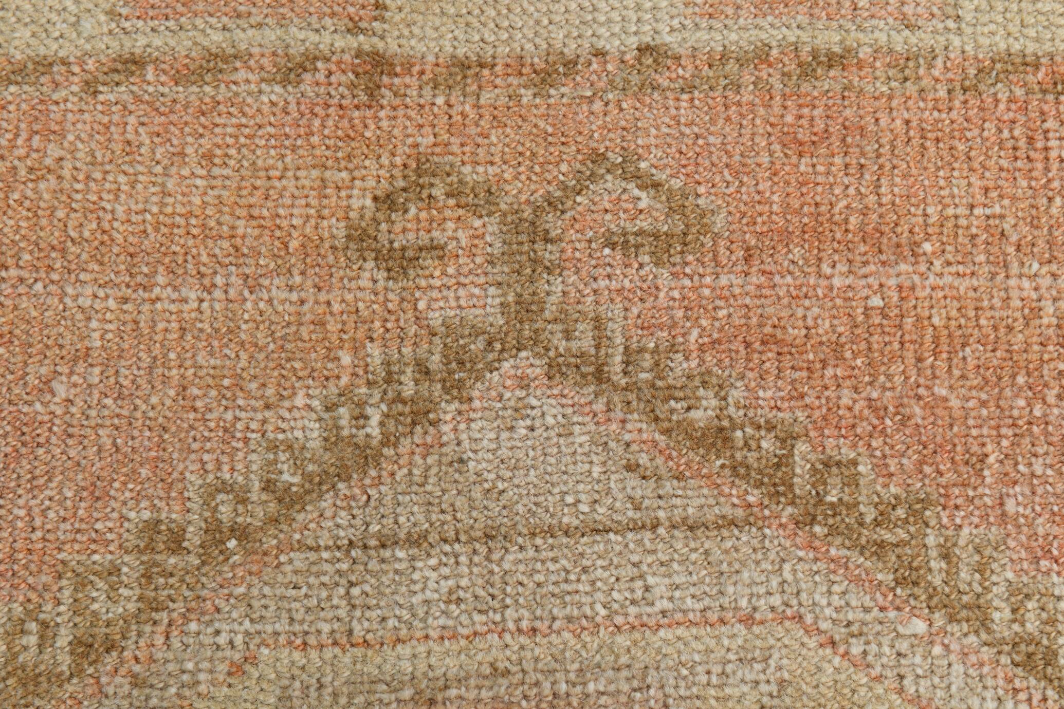 Vintage Runner Rug, 3x13 Long Faded Rug, Runner Rug, 84x398Cm