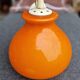 Orange opal glass pendant light from the 70s