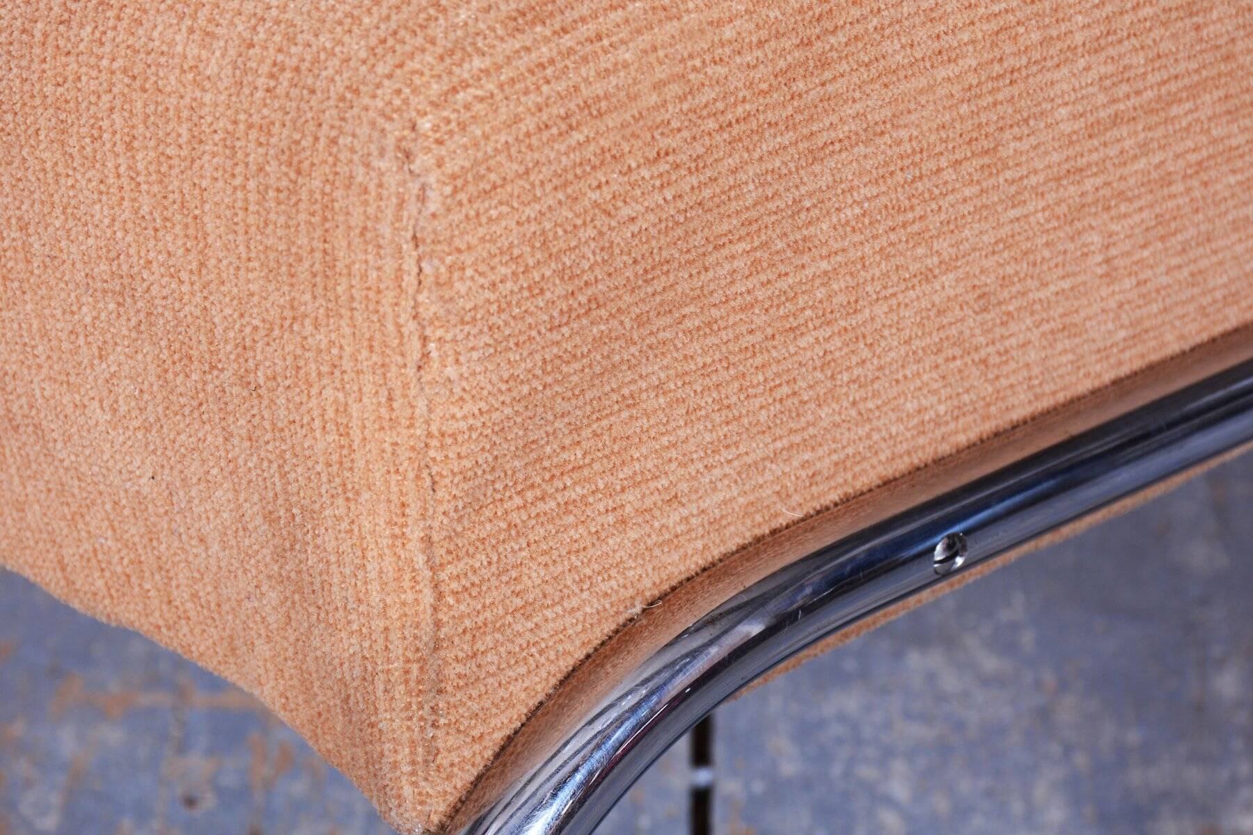 Bauhaus Armchair in Beech & Chrome attributed to Thonet, Czech, 1930s