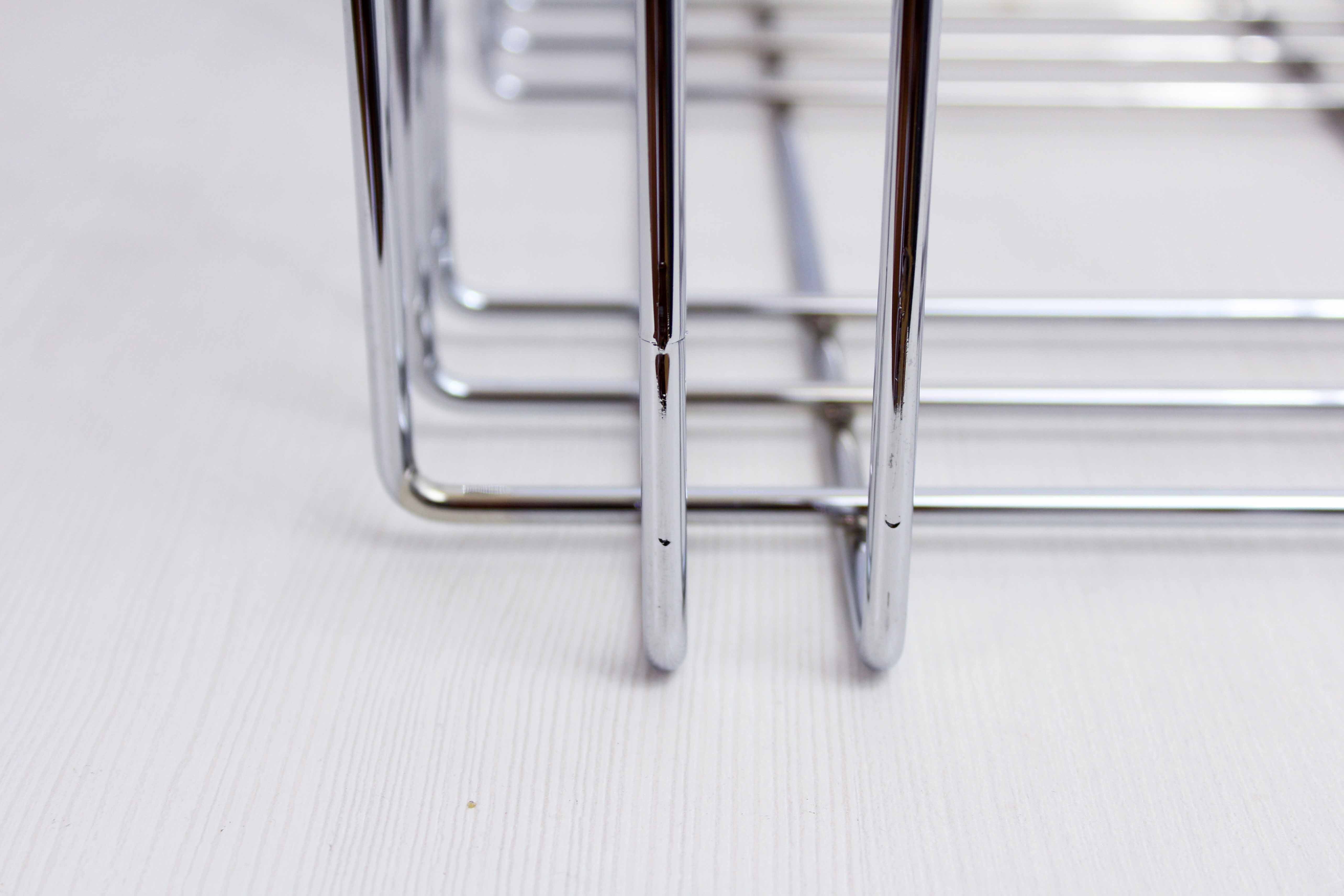 Willi Glaeser chromed metal magazine holder