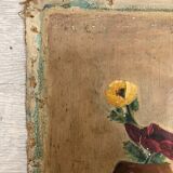 Oil on ancient canvas