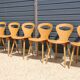 6 BAUMANN V2 chairs in light beech
