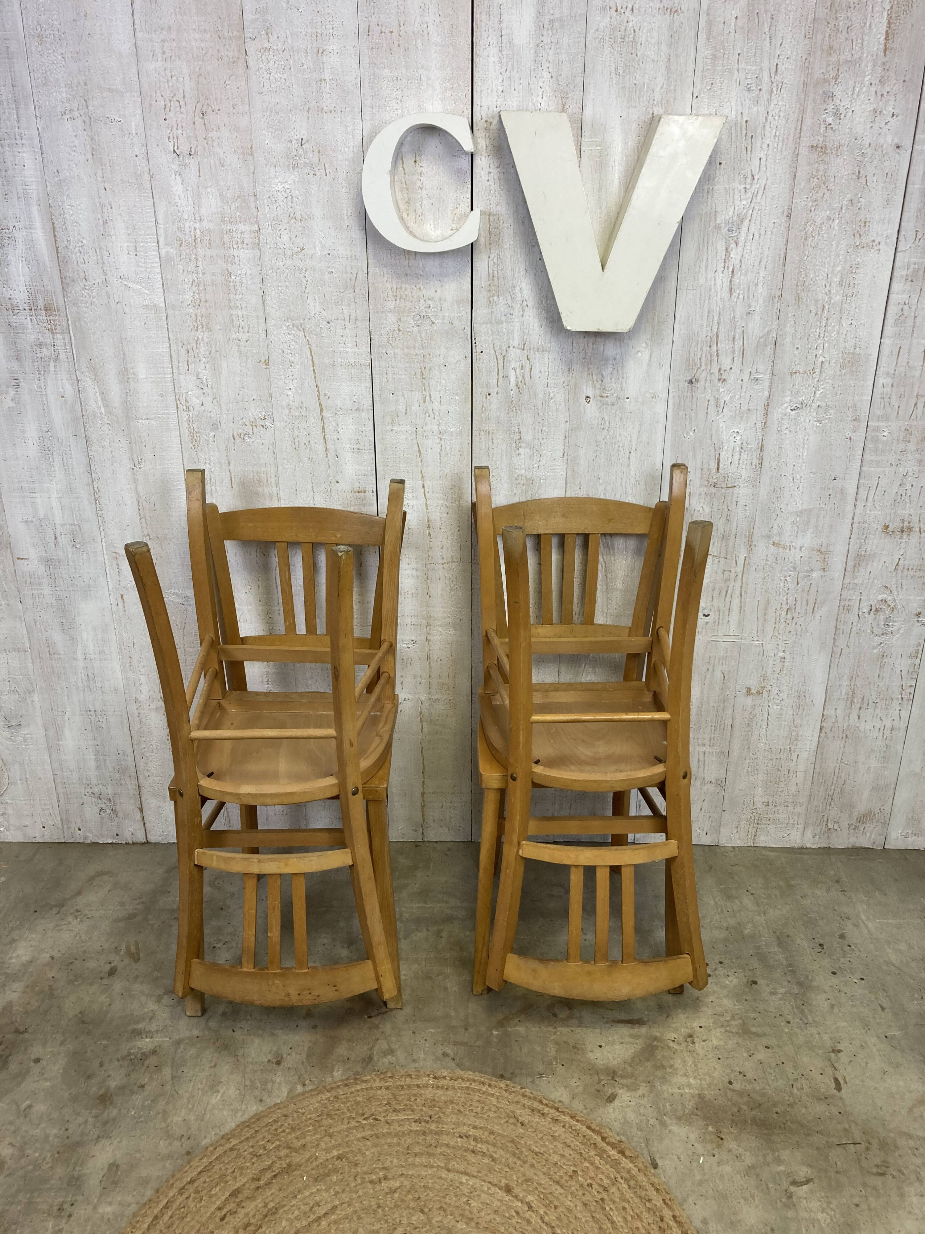 Set of 4 bistro chairs