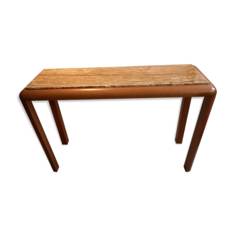 Console marble dore & solid elm