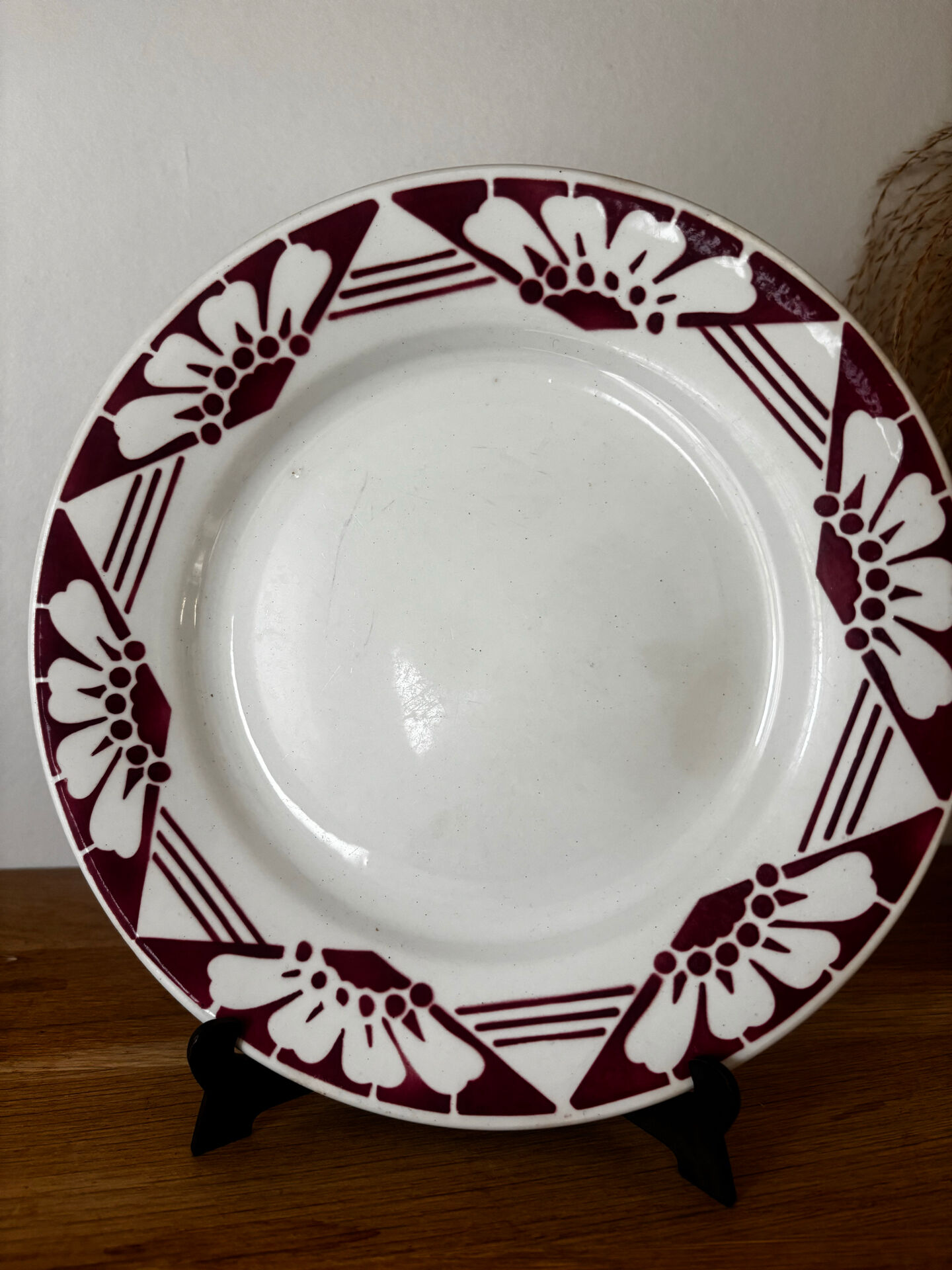 Lot de deux assiettes plates Magnolia St Amand