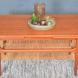 Restored Danish Teak Retro Trioh Draw Leaf Coffee Table