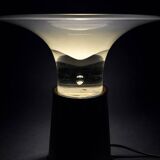 Vistosi - Leather and glass lamp circa 1970