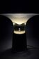 Vistosi - Leather and glass lamp circa 1970