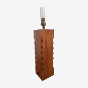 Pied de lampe en bois