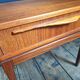 Vintage teak bedside table, Scandinavian design nightstand, accent furniture.