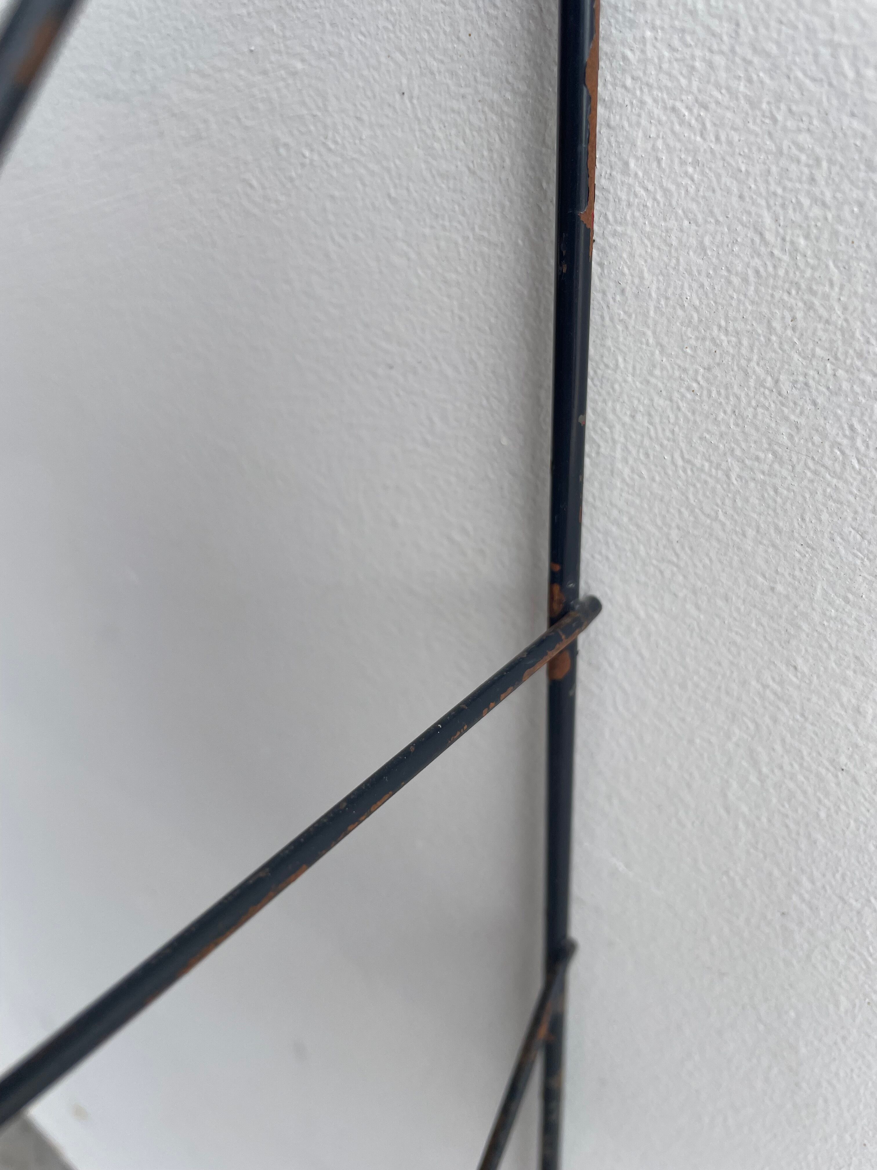 Vintage metal wall shelf wall rack minimalistic 1960’s