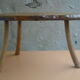 Table basse brutaliste bois naturel