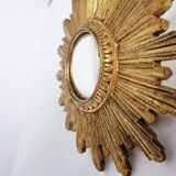 Miroir doré du milieu du siècle, années 1960